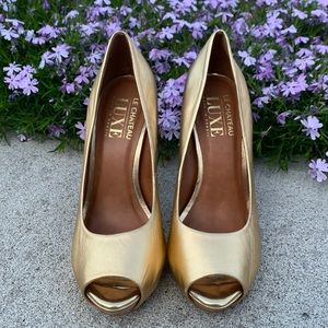 Gold Le Chateau Luxe Heels